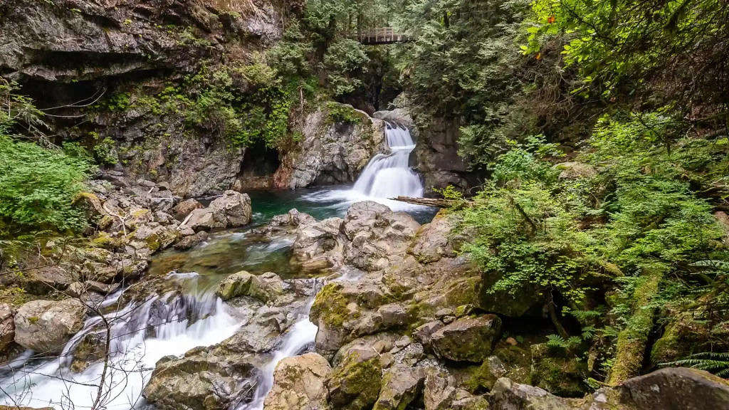 پارک Lynn Canyon، یکی از جاذبه‌های نورث ونکوور در کانادا