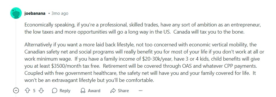 مقایسه زندگی در آمریکا و کانادا از نظر شهروندان این دو کشور