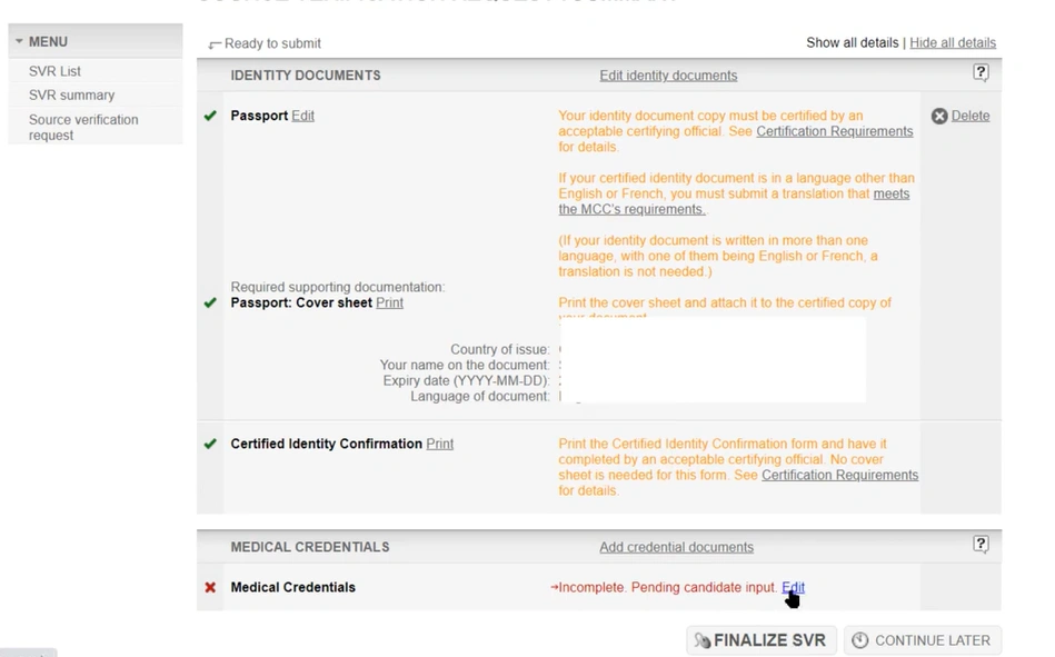 معادل سازی پزشکی در کانادا